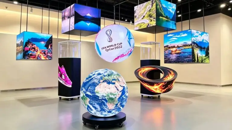 Special-shaped LED display, cylindrical LED screen, transparent LED screen, creative LED advertising, custom LED screen